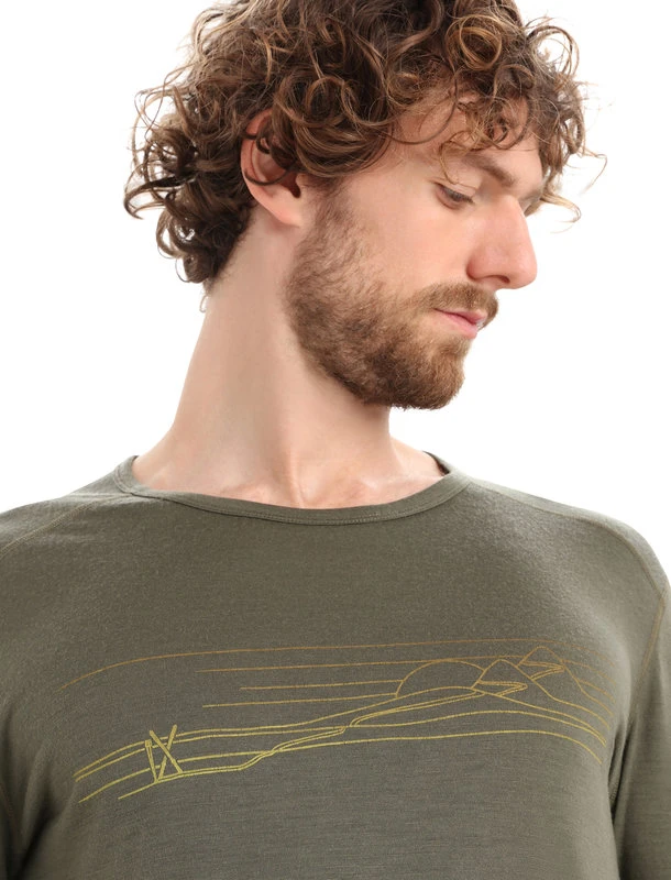 Icebreaker Haut à Col Rond 200 Oasis Ski Stripes - Hommes 3 Icebreaker Haut à Col Rond 200 Oasis Ski Stripes - Hommes - Image 3