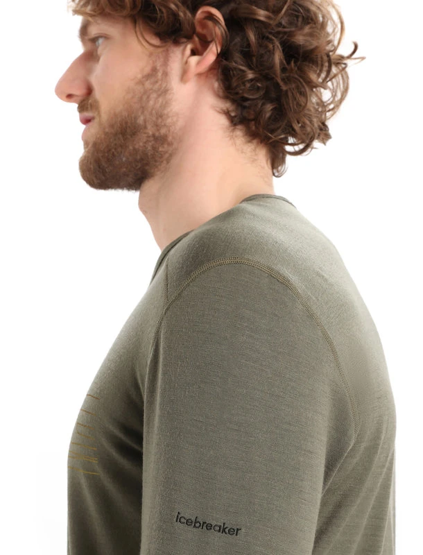 Icebreaker Haut à Col Rond 200 Oasis Ski Stripes - Hommes 4 Icebreaker Haut à Col Rond 200 Oasis Ski Stripes - Hommes - Image 4