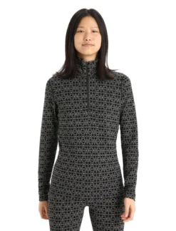 Icebreaker Haut à Demi-glissière 250 Vertex Alpine Geo - Femmes -Head Snow Shop icebreaker haut a demi glissiere 250 vertex alpine 5