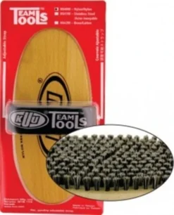 Brosse Ovale En Crin De Cheval (8" X 3,5") Avec Dragonne Réglable.