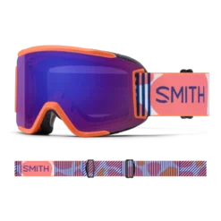 Smith Lunettes Squad S Coral Riso Print